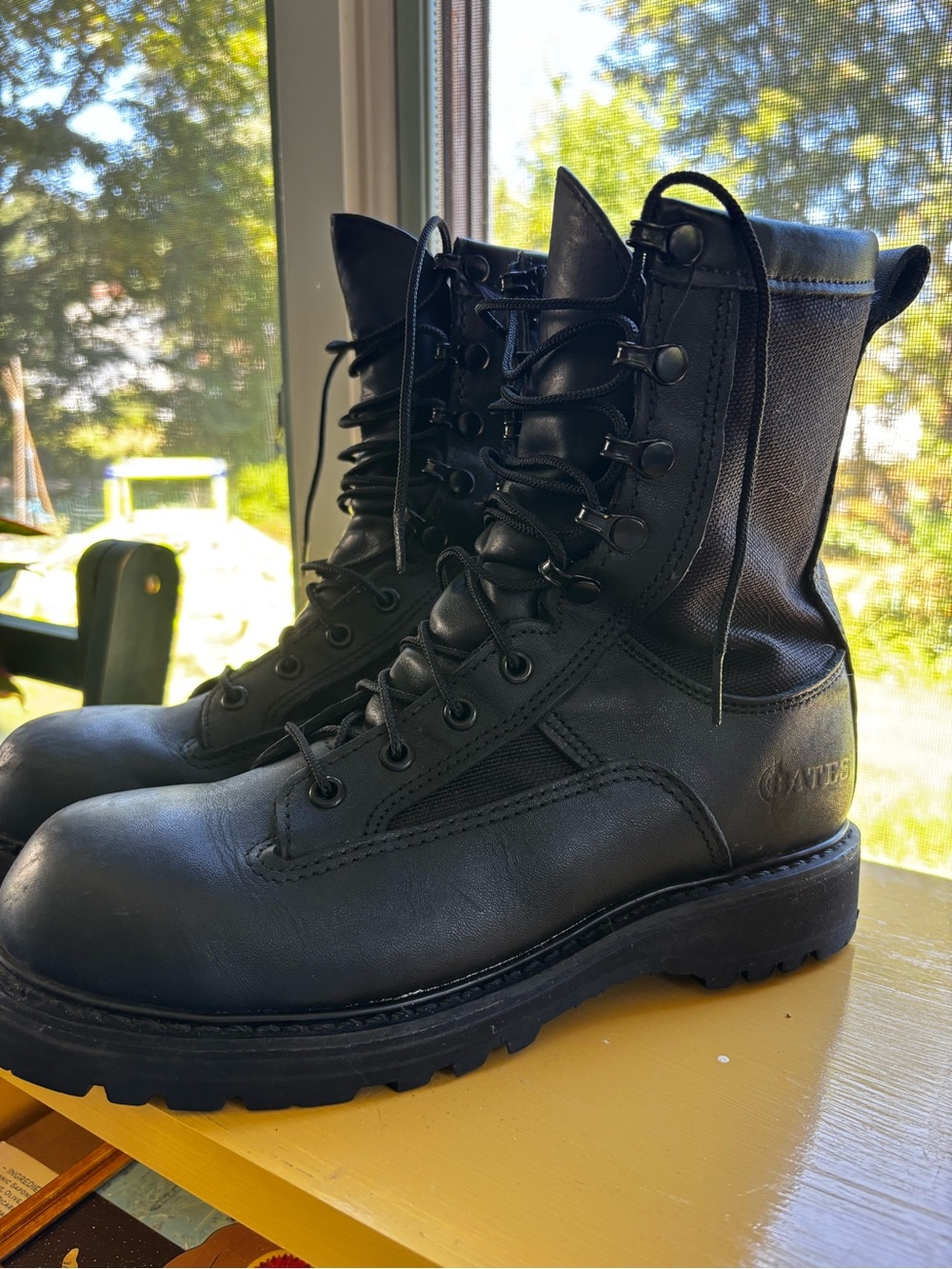 Black Tactical Lace-Up Boots 6.5/8.5